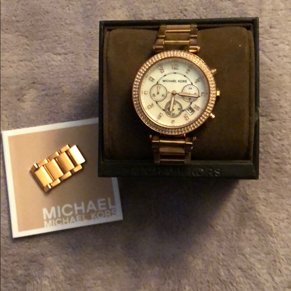 Michael Kors Rose Gold Watch (box included)